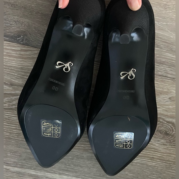 Antonia Saint NY black suede 2” heels - 6B - Picture 7 of 7